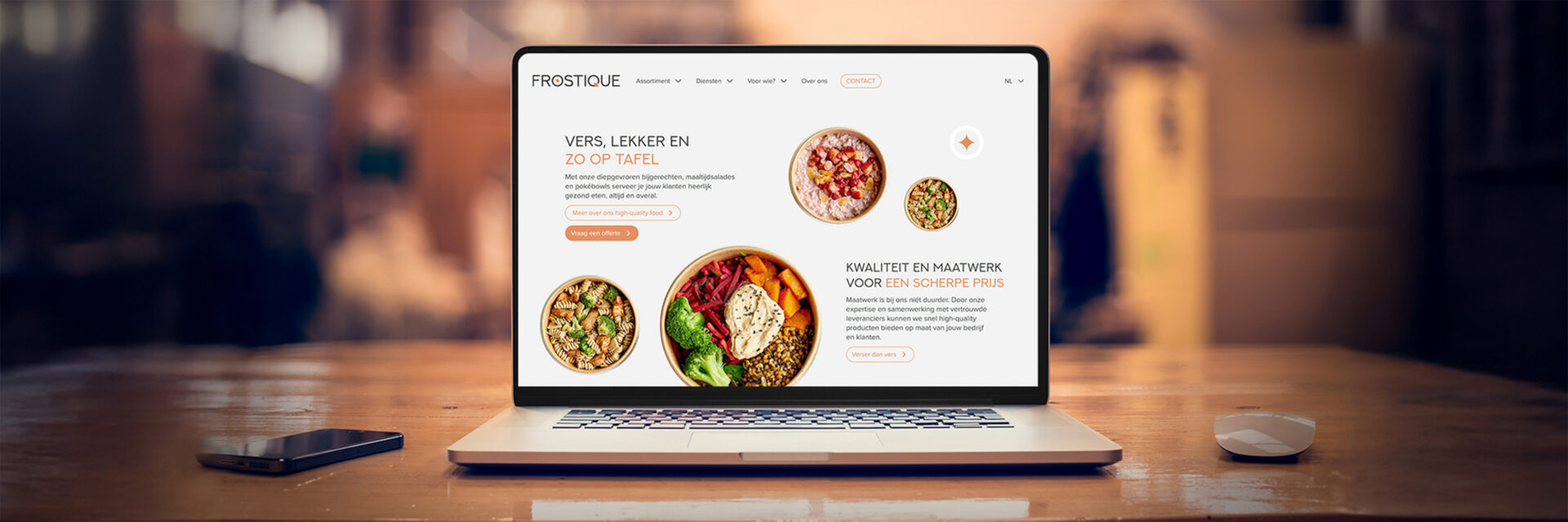 Frostique homepage huisstijl en website Brand design UXUI thumbnail banner 2x